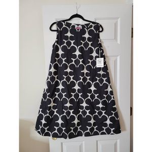 Lesley evers juniper black Fleurette dress S, NWT